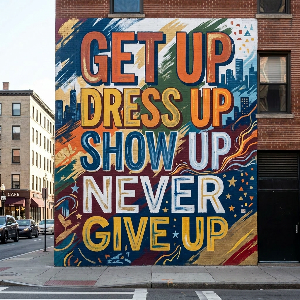 No Matter How You Feel: Get Up, Dress Up, Show Up, and Never Give Up